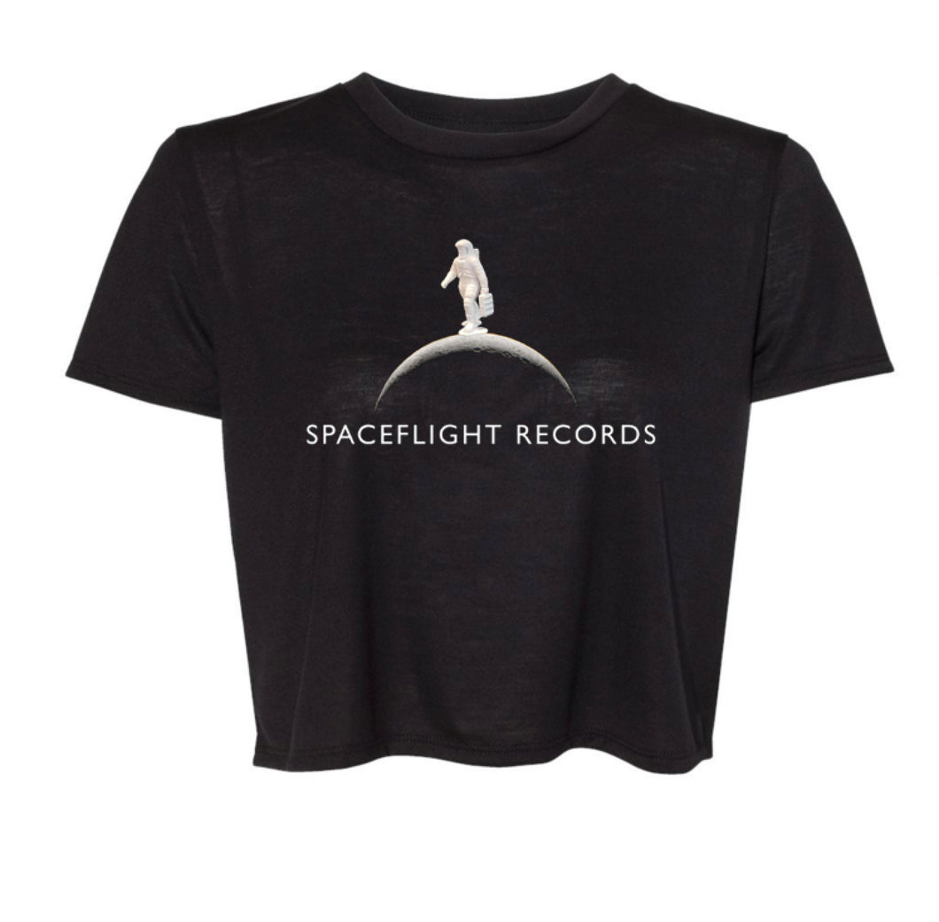 Spaceflight Records Women's Flowy Cropped Tee